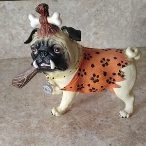 Rare Westland Pugnacious Caveman Pug Figurine